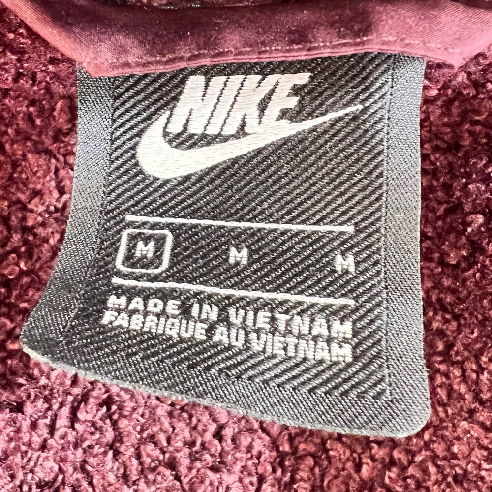 Nike Sportswear NSW Sherpa Windrunner Maroon Fleece Jacket 930316-659 - Picture 8 of 16
